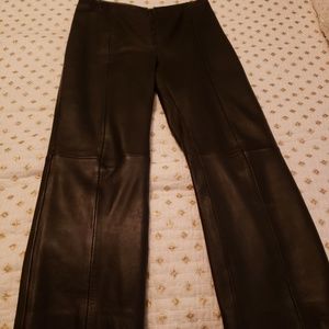 Brown Leather Pant